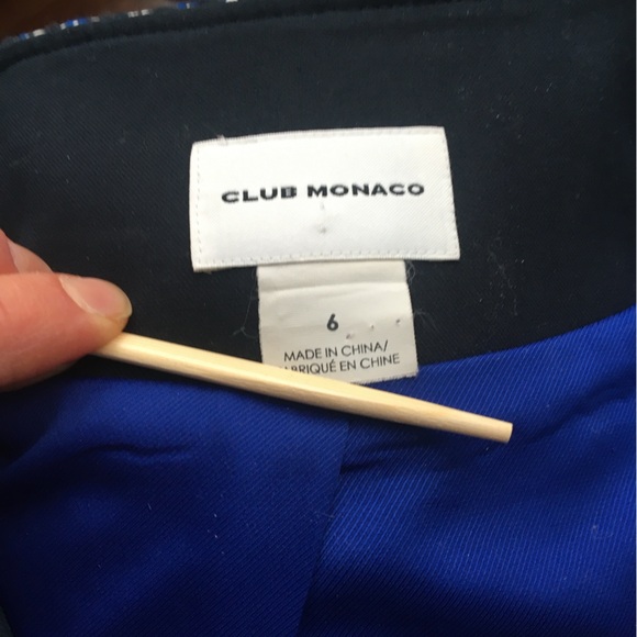 Club Monaco “Old Money Office Siren” crop tweed jacket - Picture 5 of 6